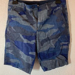 Crewcuts linen camo shorts- 10/M